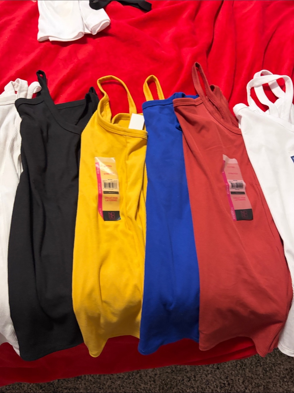 Assorted Ribbed Tank Top Lot - Multiple Colors - Picture 4 of 5